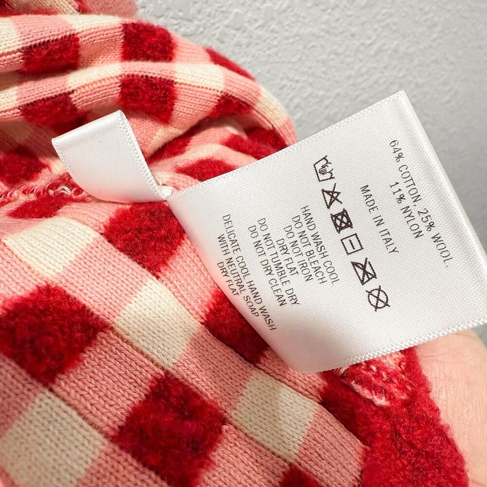Molly Goddard Red And White Checkered Cardigan - image 8